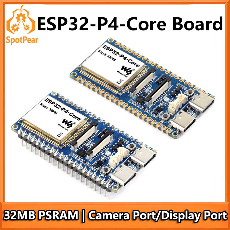 Esp32 P4 - ESP32-P4-Coreボード（32MB PSRAM搭載、USB、カメラポート/ディスプレイポート付き）