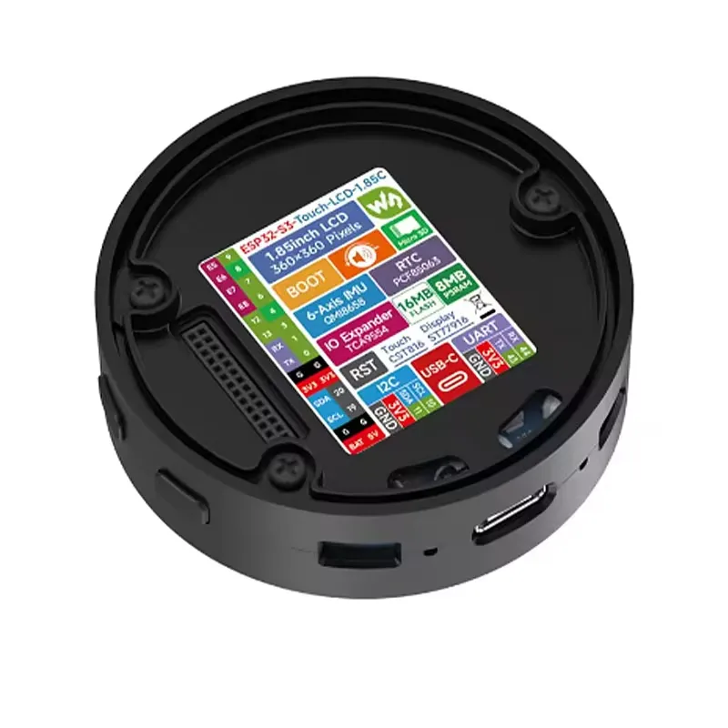 Esp32 S3 - ESP32-S3 1.85インチ円形タッチLCD開発ボード 360×360 スピーカーボックス Wi-Fi &