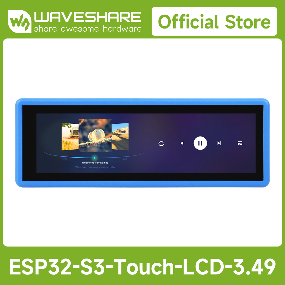 Esp32 Development Board - Waveshare ESP32-S3 高性能開発ボード、3.49 インチ IPS 静電容量式タッチディスプレイ