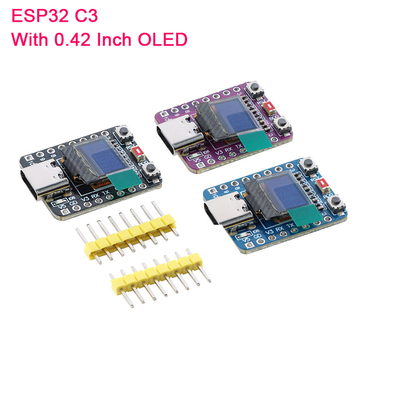ESP32-C3 0.42 インチ画面 OLED 白色光ディ - Esp32 C3 のレビューと価格
